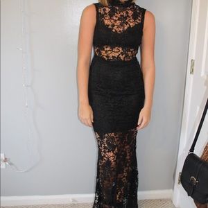 Lace prom dress